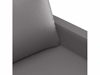 Grijze fauteuil 60 cm imitatieleer - afbeelding 7 van  9