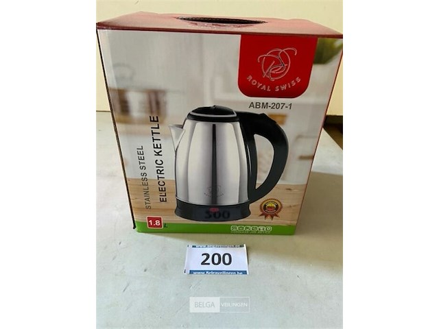 Grijze waterkoker 1,8 liter - afbeelding 2 van  3