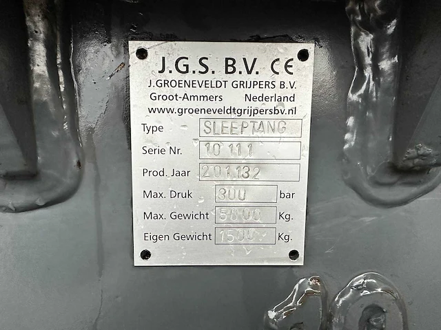 Groeneveldt grijpers - 2011 - sleeptang - boomgrijper - sleeptang - afbeelding 5 van  13