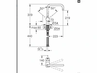 Grohe - vento 30429000 - keukenmengkraan - afbeelding 3 van  3