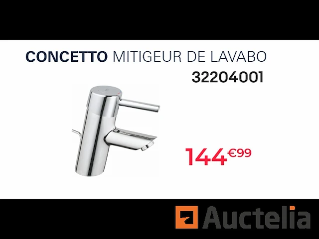 Grohe concetto 32204001 wastafelmengkraan - afbeelding 1 van  2