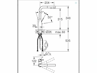 Grohe essence new 30270gn0 keukenmengkraan - afbeelding 4 van  4