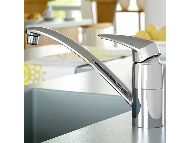 Grohe eurodisc keukenkraan - chroom - afbeelding 2 van  4