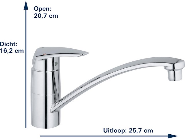 Grohe eurodisc keukenkraan - chroom - afbeelding 4 van  4