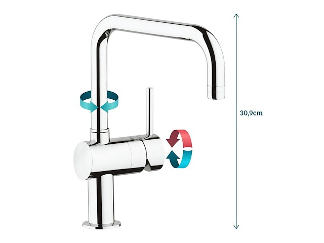 Grohe minta keukenkraan - chroom - afbeelding 2 van  2