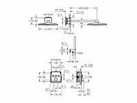 Grohe quickfix start - inbouw doucheset, diameter 25 cm, 2 stralen, chroom 25292000 - afbeelding 5 van  6