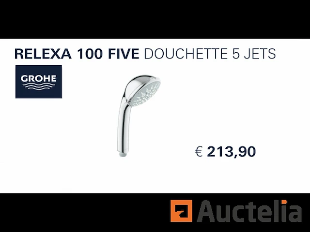 Grohe relexa 100 five doucheset - afbeelding 5 van  12