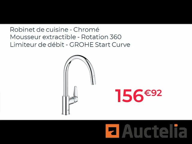 Grohe start curve uittrekbare keukenkraan - afbeelding 1 van  3