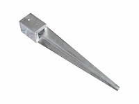 Grond piketten - zilver - gegalvaniseerd staal (x6) - afbeelding 3 van  6