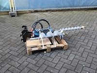 Grondboor cw00 met boor 100mm en 150mm voor minigraver nieuw - afbeelding 1 van  1