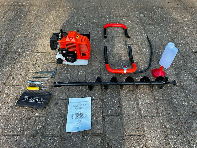 Grondboor hotoka benzine incl boor 100mm - afbeelding 1 van  1