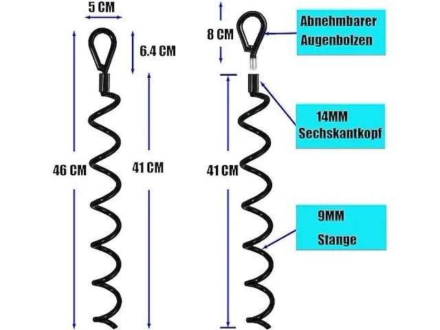 Grondspiraal 4 stuks - afbeelding 3 van  3