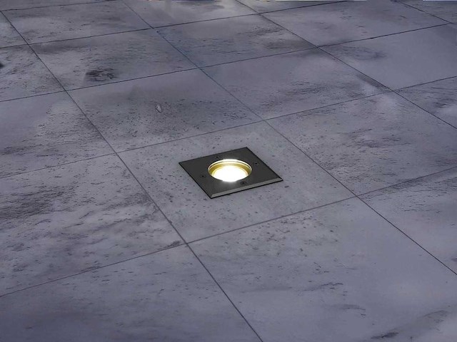 Grondspot gu10 fitting vierkant (12x) - afbeelding 1 van  4