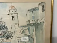 Groot aquarel clement van campenhout - afbeelding 3 van  6