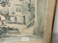 Groot aquarel clement van campenhout - afbeelding 4 van  6