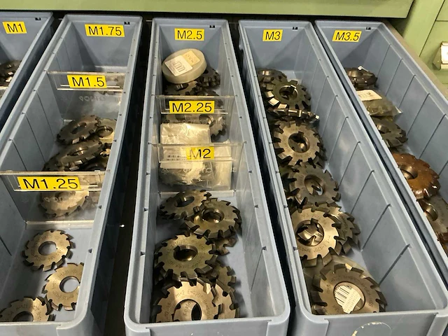 Groot assortiment tandwielfrezen - afbeelding 6 van  12