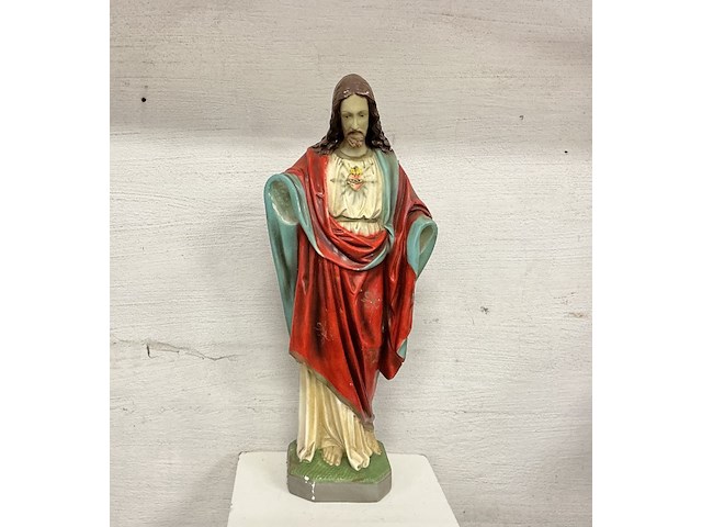 Groot heilig hartbeeld "jezus" - afbeelding 1 van  2