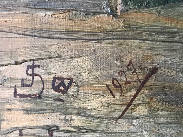 Groot historisch schilderij oostrozebeke juliaan severin 1927 - afbeelding 10 van  28