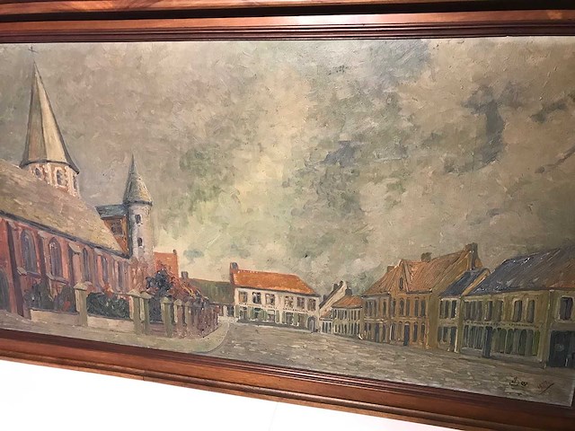 Groot historisch schilderij oostrozebeke juliaan severin 1927 - afbeelding 14 van  28