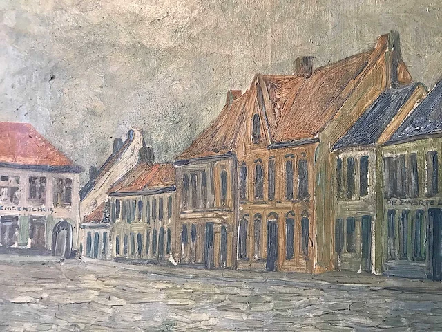 Groot historisch schilderij oostrozebeke juliaan severin 1927 - afbeelding 2 van  28