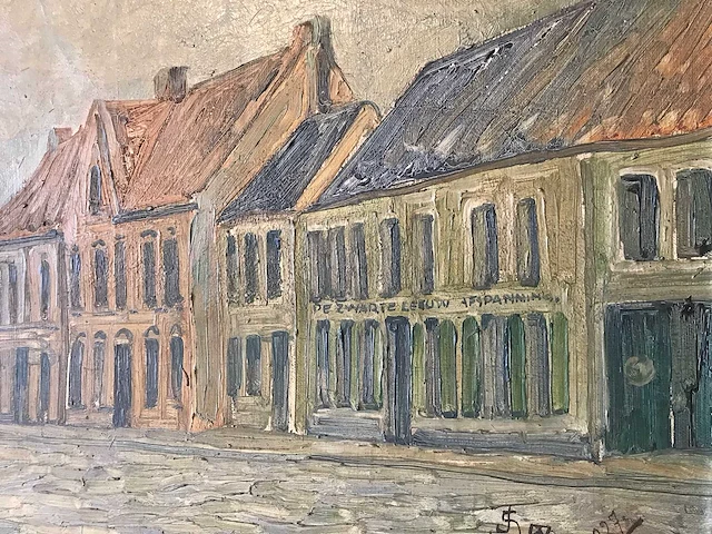 Groot historisch schilderij oostrozebeke juliaan severin 1927 - afbeelding 28 van  28