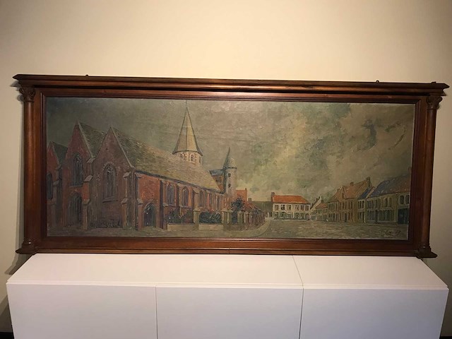 Groot historisch schilderij oostrozebeke juliaan severin 1927 - afbeelding 11 van  28