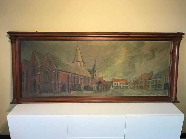 Groot historisch schilderij oostrozebeke juliaan severin 1927 - afbeelding 22 van  28