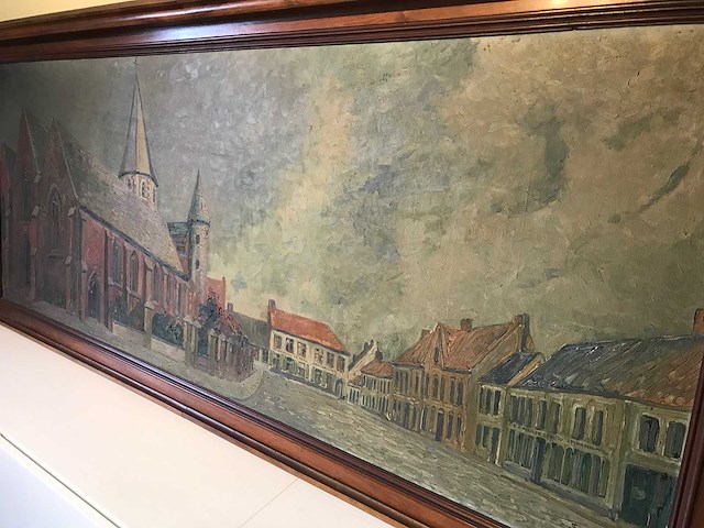 Groot historisch schilderij oostrozebeke juliaan severin 1927 - afbeelding 25 van  28