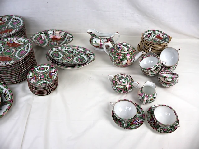 Groot lot chinees servies - afbeelding 4 van  10