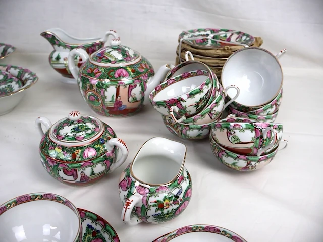 Groot lot chinees servies - afbeelding 8 van  10