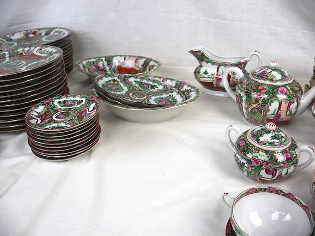 Groot lot chinees servies - afbeelding 9 van  10