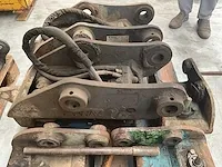 Groot lot snelwissels minikraan compleet met onderdelen. - afbeelding 15 van  15