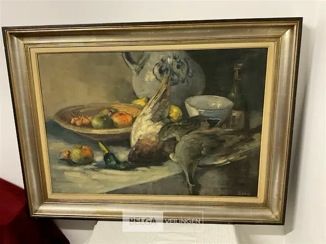 Groot olieverfschilderij jeannot peeters - afbeelding 1 van  10