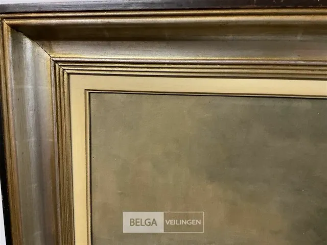 Groot olieverfschilderij jeannot peeters - afbeelding 6 van  10