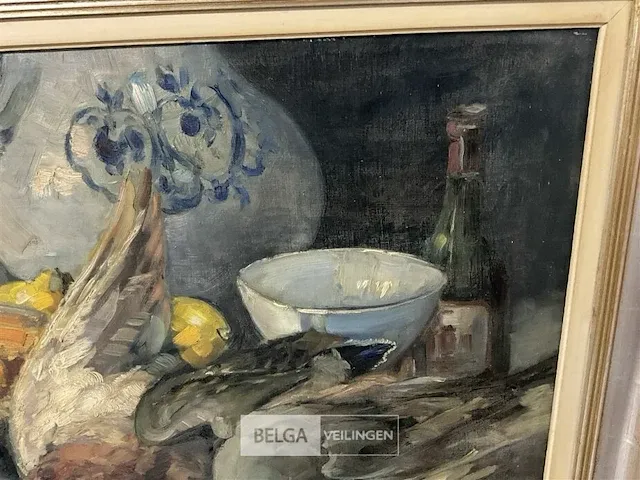 Groot olieverfschilderij jeannot peeters - afbeelding 8 van  10