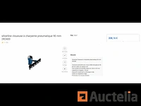 Groot pneumatisch frame spijkermachine 90 mm silverline - afbeelding 3 van  4
