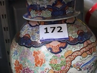 Groote chinese vaas vv deksel h 52 - afbeelding 5 van  5