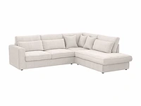 Grote beige corduroy rechter hoekbank - afbeelding 3 van  4