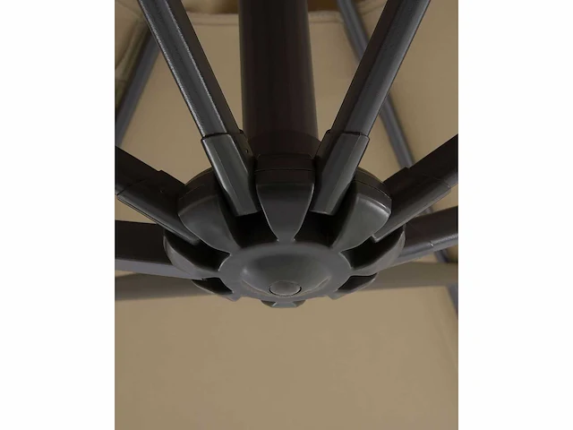 Grote beige zandparasol? 300 cm - afbeelding 5 van  7