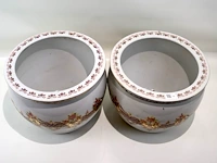 Grote decoratieve bloempot (x2) - afbeelding 2 van  4