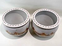 Grote decoratieve bloempot (x2) - afbeelding 2 van  4