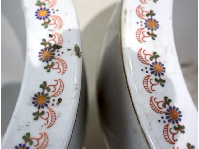Grote decoratieve bloempot (x2) - afbeelding 3 van  4
