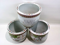 Grote decoratieve bloempot (x3) - afbeelding 2 van  5