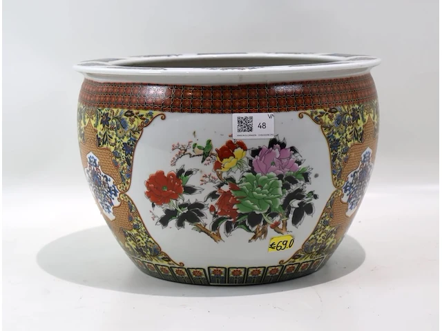 Grote decoratieve bloempot - afbeelding 1 van  5