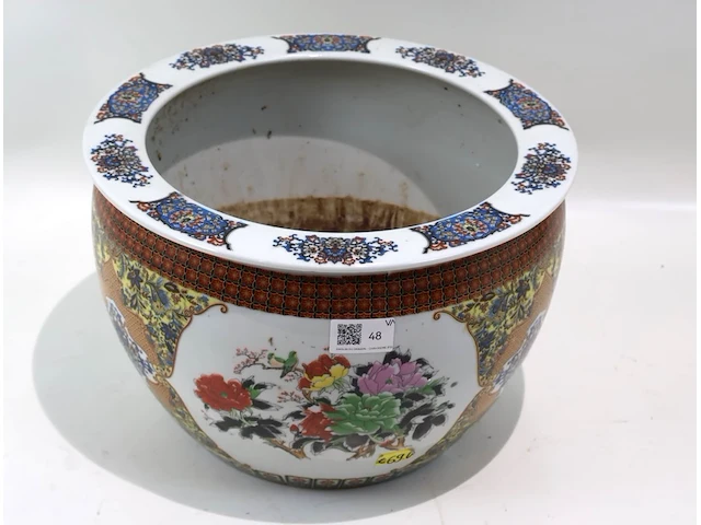 Grote decoratieve bloempot - afbeelding 2 van  5