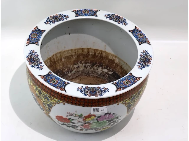 Grote decoratieve bloempot - afbeelding 3 van  5