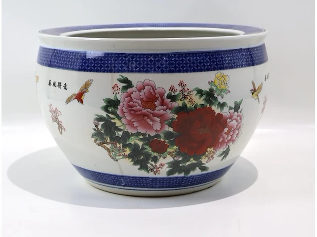 Grote decoratieve bloempot - afbeelding 1 van  4