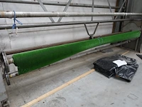 Grote elektrische rolstandaard/snijtafel voor vijverfolie of tapijt - afbeelding 1 van  3