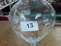Grote glazen vaas h 40cm - afbeelding 1 van  3