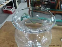 Grote glazen vaas h 40cm - afbeelding 2 van  3
